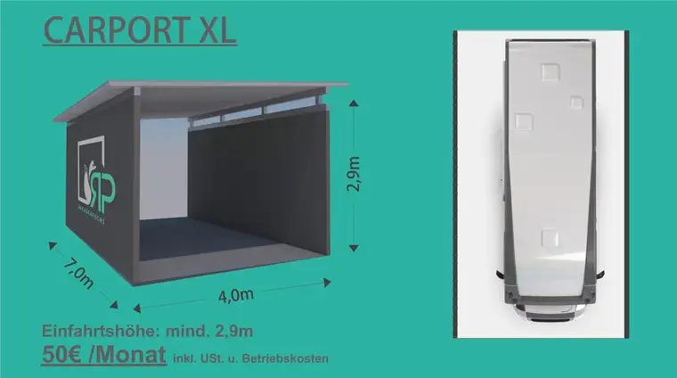 Garagen in unterschiedlichen Größen zu mieten! Variante: Carport