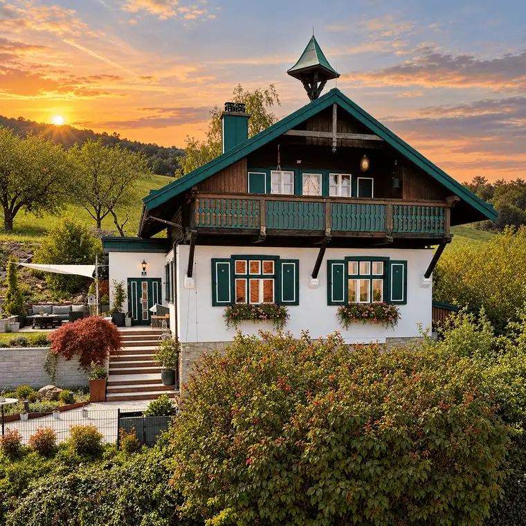 Sommerfrische statt Hitze, Wintersonne statt Nebel - stilvoll saniertes Landhaus 50 Min. von Wien