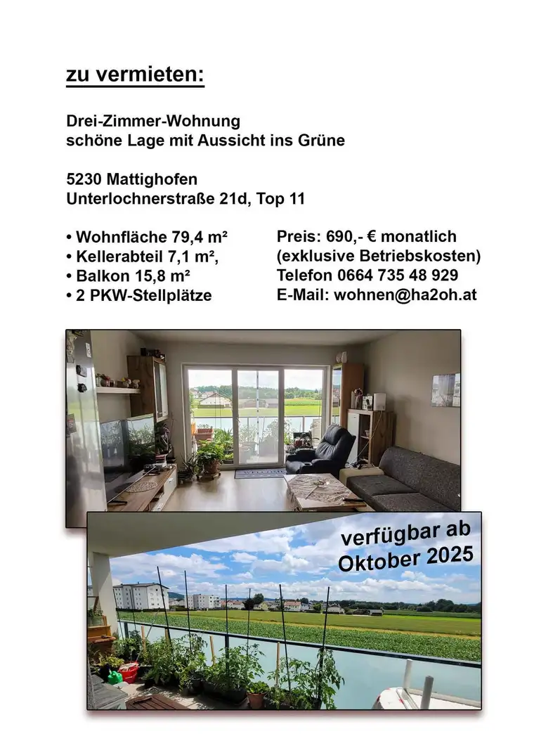 Geräumige 3-Zimmer-Wohnung mit großem Balkon in ruhiger Lage