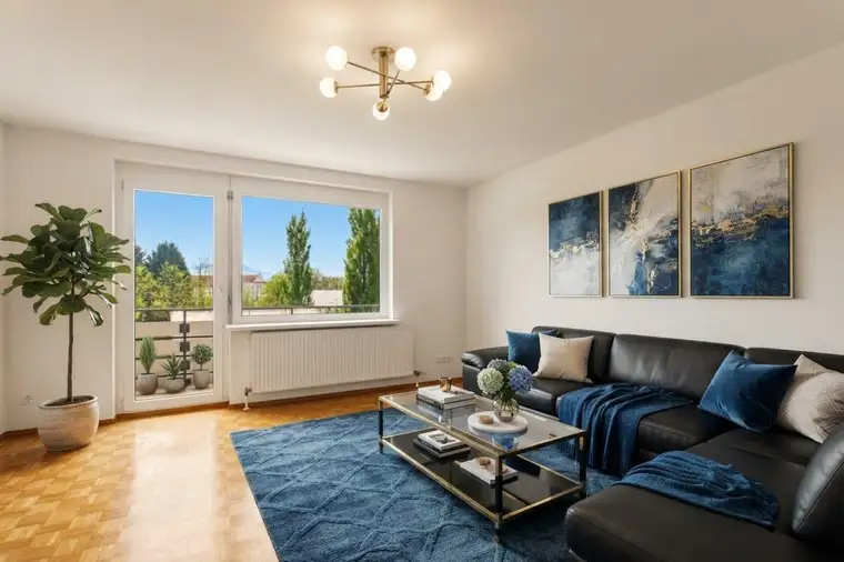 Wohnen mit Seeblick – 3-Zimmer-Wohnung mit Süd-Balkon und beeindruckendem Bergpanorama