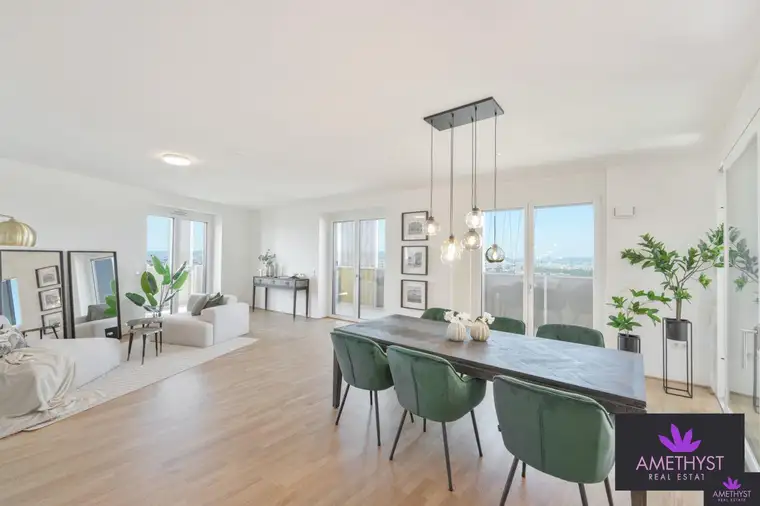 Penthouse im 34.Stock mit herrlichem Panoramablick, einzigartiges Neubauprojekt!