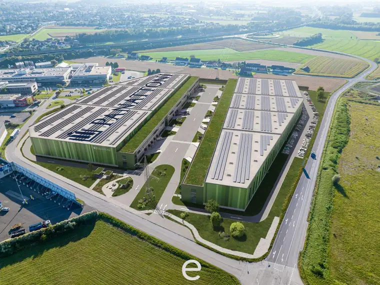 NEUBAU - Produktions / Lagerhalle mit Büroflächen in Enns/Ennshafen zu vermieten – individuell und zukunftsorientiert