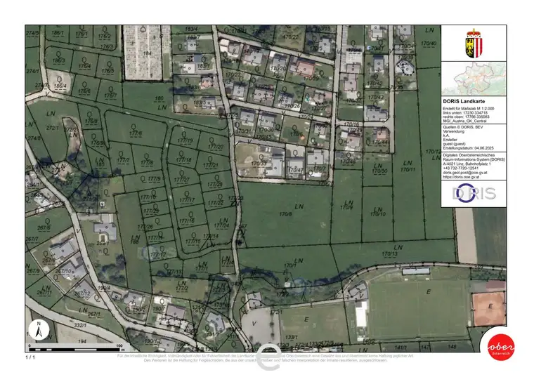 Baugrundstück 177/22 mit 729m² in Eberschwang