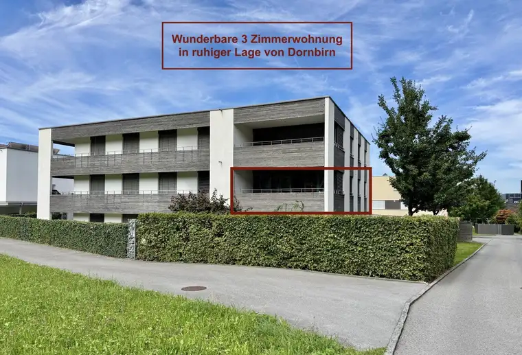 Traumhafte 3-Zimmer-Wohnung mit großer Sonnenterrasse in Dornbirn – Stilvoll wohnen unter € 400.000,-!