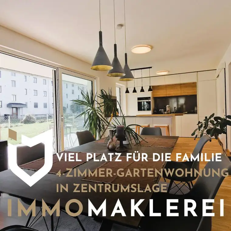 + VIEL PLATZ FÜR DIE FAMILIE + MODERNE 4-ZIMMER-GARTENWOHNUNG IN ZENTRUMSLAGE