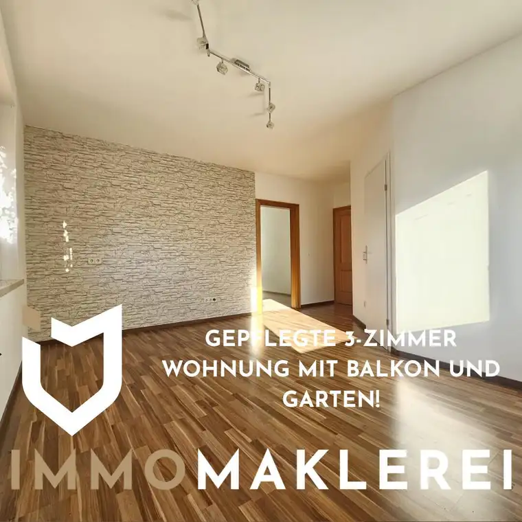 PREISREDUKTION!! GEPFLEGTE 3-ZIMMER WOHNUNG MIT BALKON UND GARTEN!
