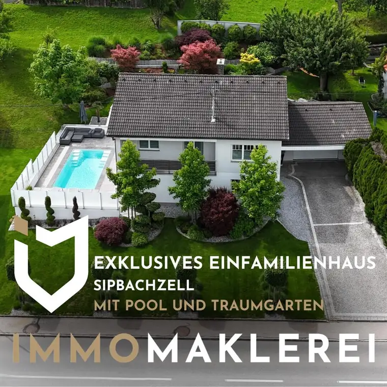 EXKLUSIVES EINFAMILIENHAUSMIT TRAUMGARTEN UND POOL