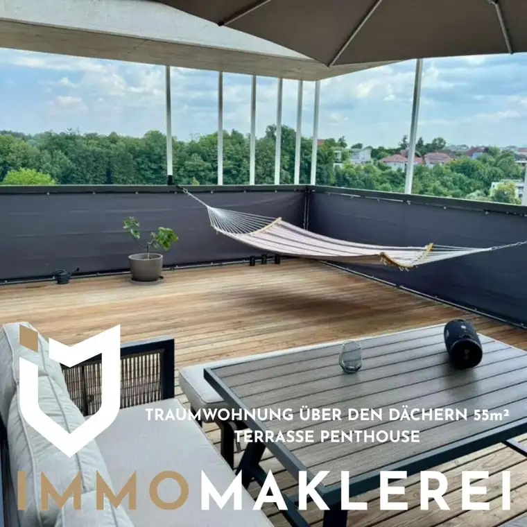 EXKLUSIVES PENTHOUSE MIT POOL &amp; SAUNA 74 M² WOHNFLÄCHE | 56 M² DACHTERRASSE