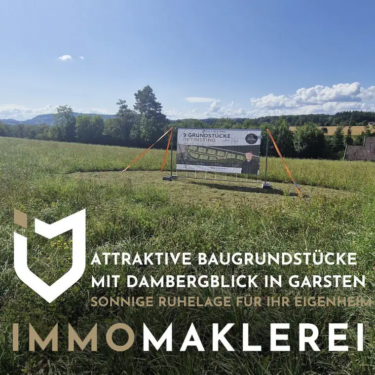 TOPLAGE MIT DAMBERGBLICKSONNIGE BAUGRUNDSTÜCKE MIT 486 M² - 708 M² IN RUHIGER LAGE VON GARSTEN