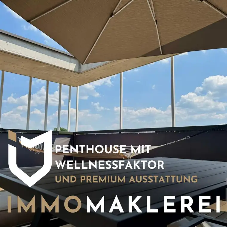 EXKLUSIVES PENTHOUSE MIT POOL &amp; SAUNA 74 M² WOHNFLÄCHE | 56 M² DACHTERRASSE