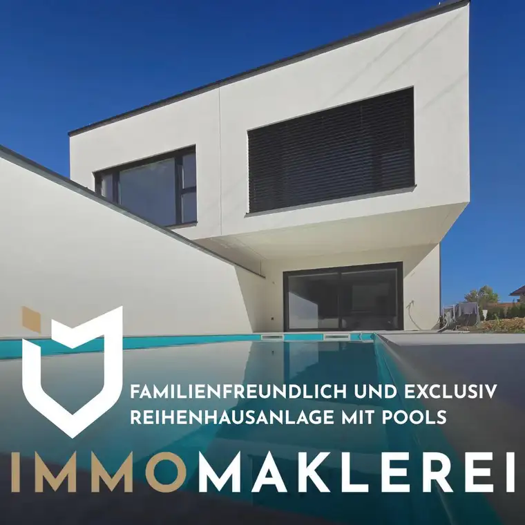FAMILIENFREUNDLICH UND EXCLUSIV - REIHENHAUSANLAGE MIT POOLS