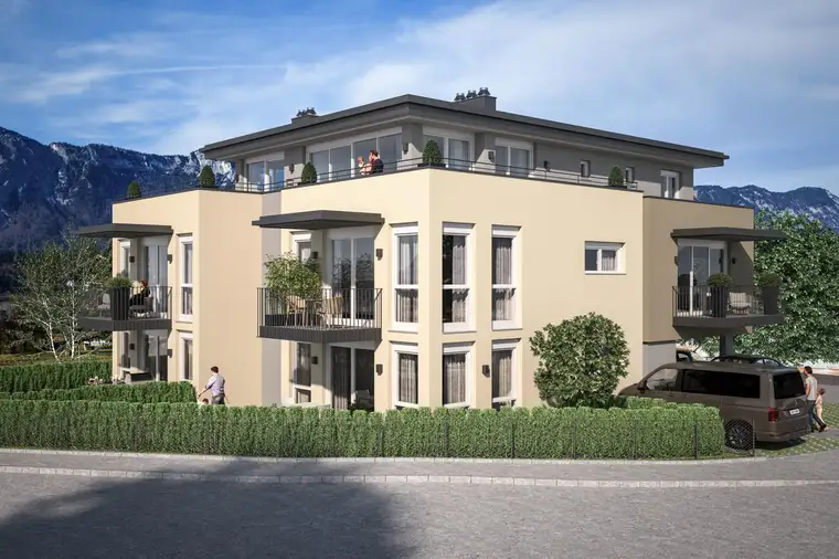 Kirchbichl "Kastengstatt": 100 qm Dachgeschoss-Wohnung mit großer Sonnenterrasse - ERSTBEZUG!