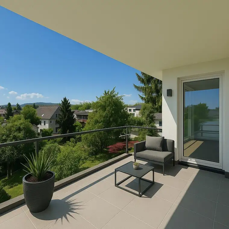 Schlüsselfertig: Sonnige Wohnung mit zwei Balkonen!