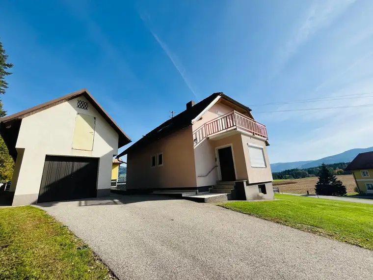 Charmantes Einfamilienhaus mit großzügigem Grundstück in sonniger Ruhelage - Hart bei Lavamünd