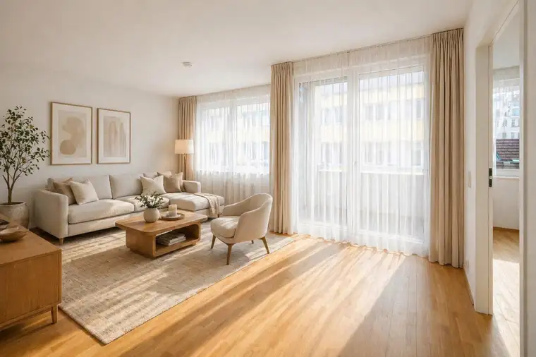 Nahe AKH &amp; nur 7 Minuten zur U6 – helle Wohnung mit Loggia in ruhiger Lage!