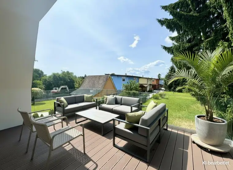 DACHTERRASSE: Sonnige 3-Zimmer-Wohnung mit Parkplatz in Liebenau - ERSTBEZUG