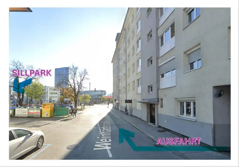 Parkplätze ab sofort zentrumsnah nahe EKZ SILLPARK in Innsbruck zu vermieten!