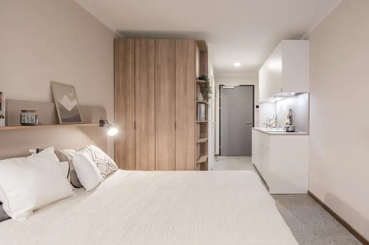 AKTION: -20% für die ersten 3 Monate I Pauschalmiete I JONN-Y möbliertes Apartment mit Balkon, inkl. Gym, Sauna, Dachterrasse, Community Area, Internet etc.! 7 Min. zum Stephansplatz!