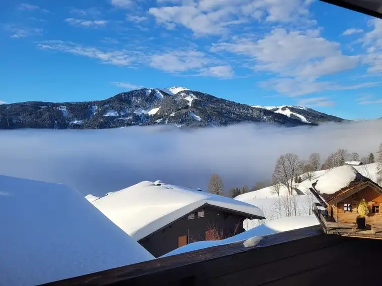 Ferienwohnung m Bergpanorama Zweitwohnsitzwidmung RARITÄT auf 1200 Meter über der Nebelgrenze + riesiger eigener Keller ca 25m2