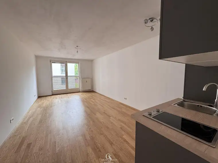 Gemütliche Garçonnière mit neuer Küche im Zentrum