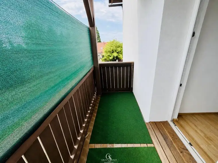 Günstige Kleinwohnung mit Balkon, Parkplatz &amp; Gartennutzung