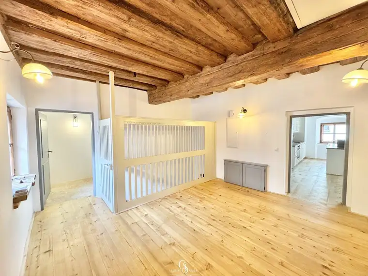 Repräsentatives Büro mit Terrasse, Garten und drei Stellplätzen