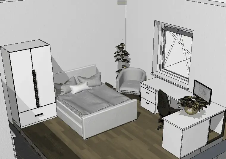 Monteur- und Arbeiterwohnung in ruhiger und zentraler Lage