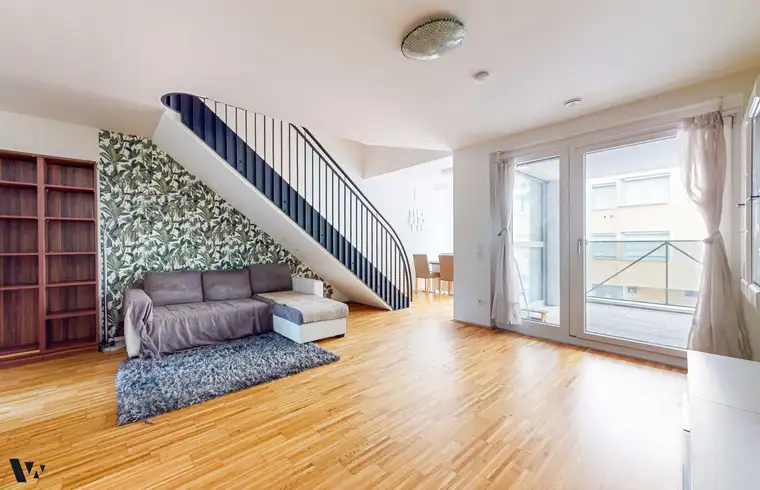 VOLLMÖBLIERTE MAISONETTE MIT LOGGIA IN DONAUSPITAL NÄHE