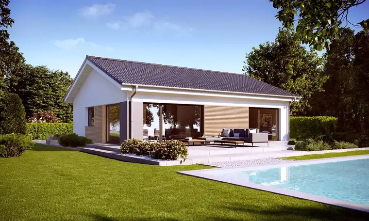 TOP MODERNE BUNGALOW IDEAL FÜR SINGLES PAARE FAMILIEN ODER ALS FERIENHÄUSER BEZUGSFERTIG MIT GARAGE! (Provisionsfrei)