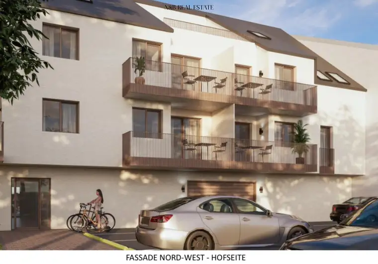 Erstbezug! Exquisite 2-Zimmer-Dachgeschosswohnung mit Balkon und Kfz-Stellplatz