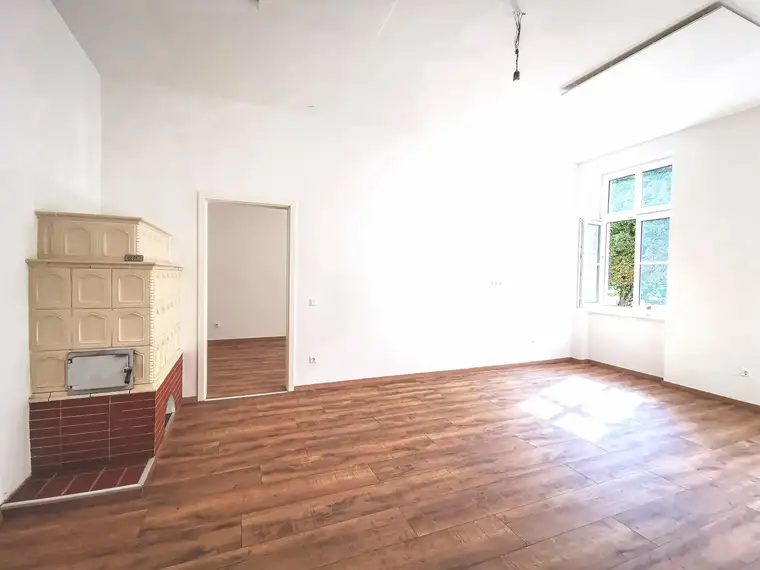 Sanierte 3-Zimmer-Wohnung mit Garage, Kamin &amp; Keller