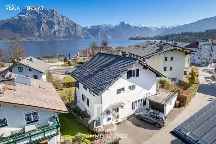 Schönes Einfamilienhaus in Altmünster mit Blick über den Traunsee und auf den Traunstein