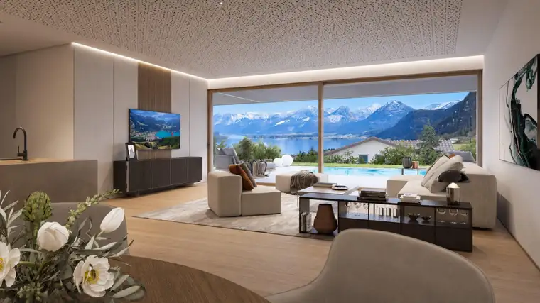 Exklusive Gartenwohnung mit privatem Pool &amp; traumhaftem Wolfgangsee-Blick