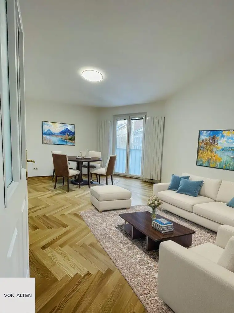 Befristet vermietet: Sanierte 2-Zimmer-Wohnung im 4. Liftstock