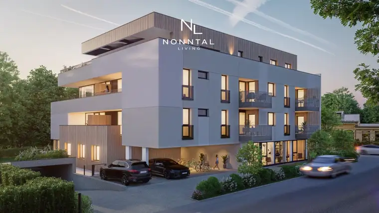 NEUBAUPROJEKT "NONNTAL LIVING": 3-Zimmer Etagenwohnung - Licht, Freiraum und Wohnkomfort vereint