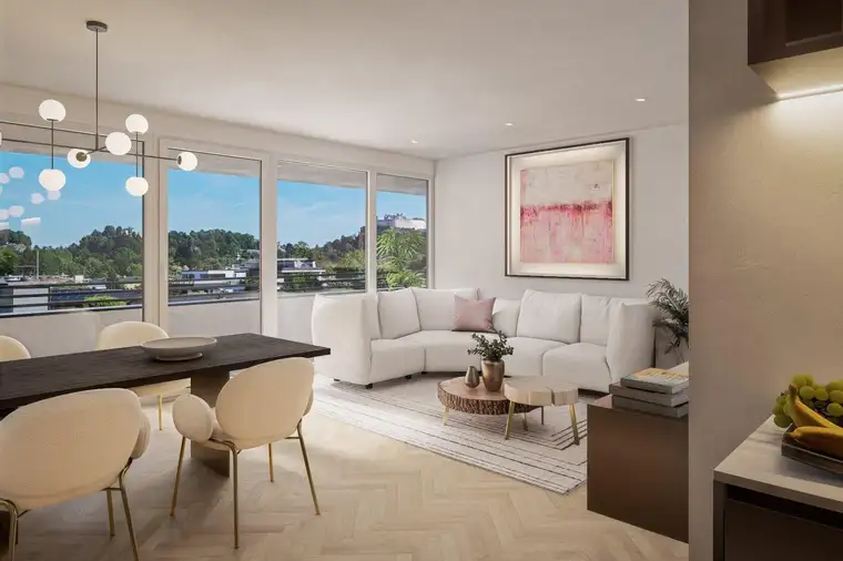 NEUBAUPROJEKT "NONNTAL LIVING": 3-Zimmer Wohntraum mit Festungsblick