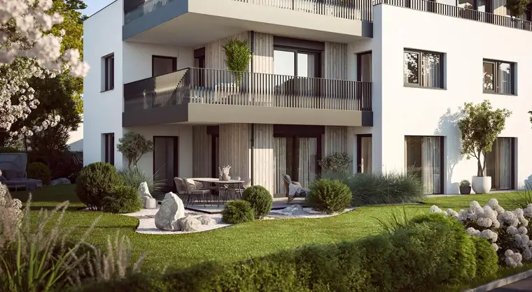 Erdgeschosswohnung mit sehr großen Garten 