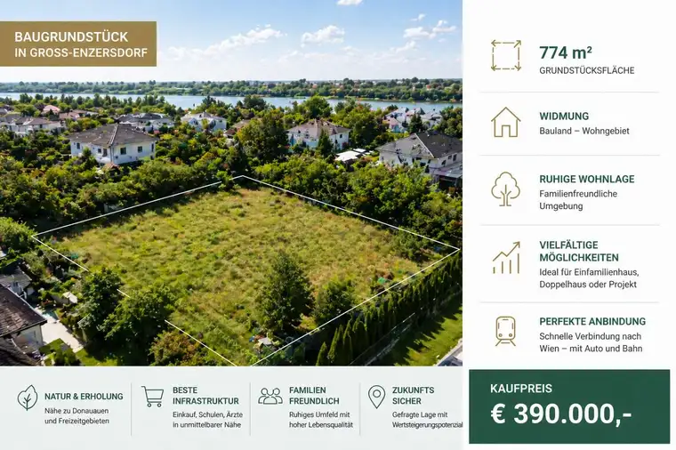 Attraktives Baugrundstück mit 774 m² in ruhiger Wohnlage
