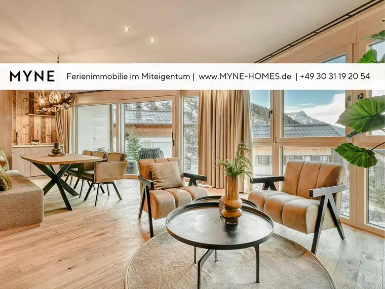 Ferienimmobilie im Miteigentum: Exklusive Neubauwohnung mit Bergpanorama