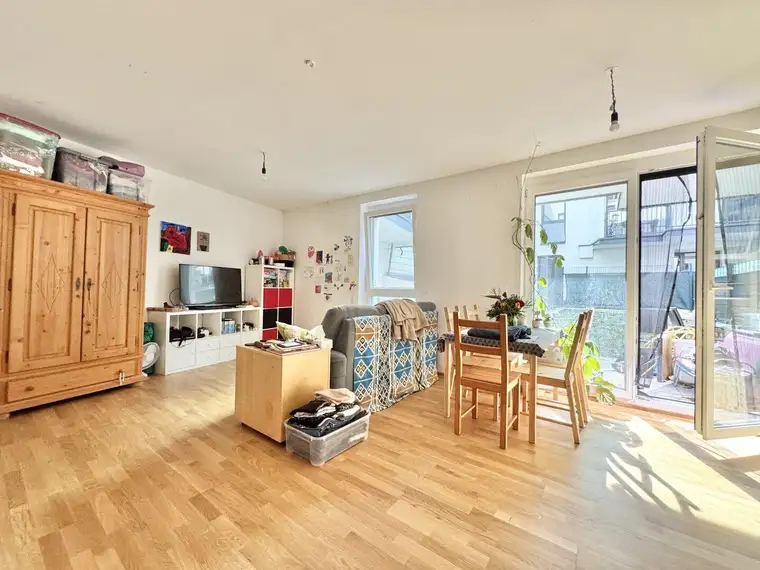 MODERNE 2-ZIMMER-GARTENWOHNUNG OPTIONAL MIT GARAGE NAHE U2 ASPERNSTRASSE