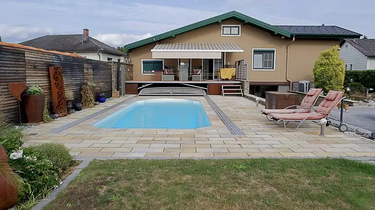 Südliches Lebensgefühl pur – Einfamilienhaus mit Pool, 3 Garagen &amp; Ruhelage in Kohfidisch
