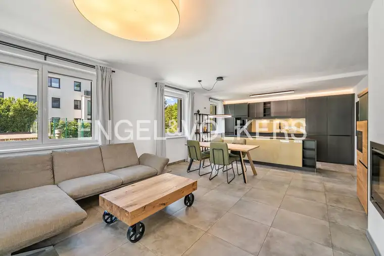 Resort-Feeling nahe Wien - hochwertige 3 Zimmer Wohnung mit Garten, Schwimmteich und mehr!