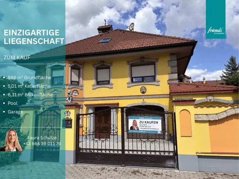 Einzigartige Liegenschaft mit Garage und Pool!