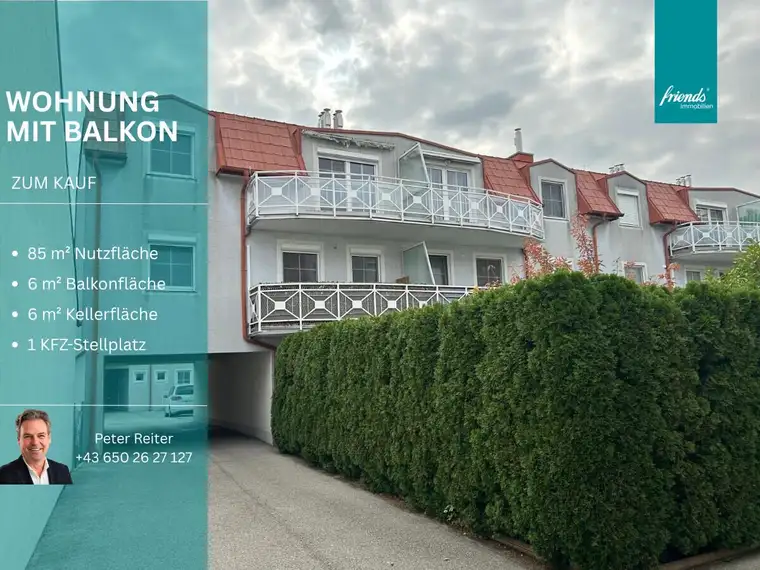 3 Zimmerwohnung &amp; Balkon &amp; Parkplatz