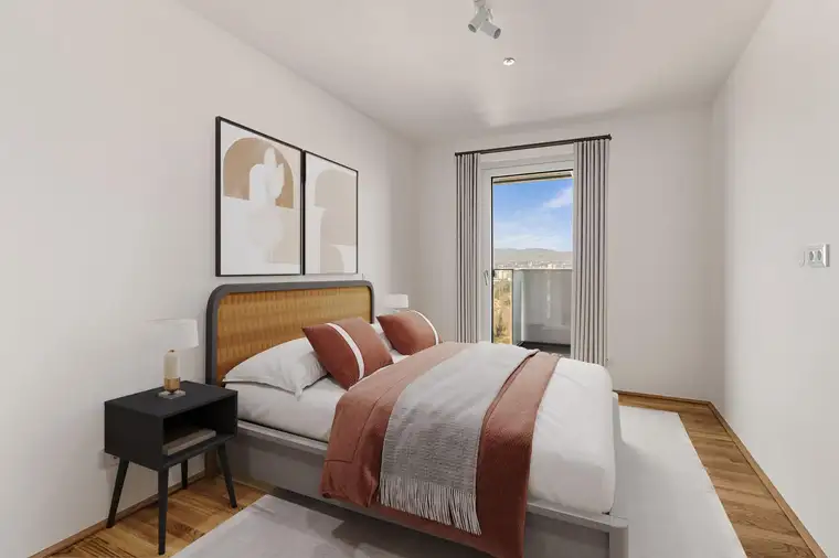 Kurzzeitmiete: 2-Zimmer Wohnung Extra Large (möbliert) mit Zugang zu erstklassigen Gemeinschaftsflächen: Fitness, Co-Working, Dachterrasse, Yoga, Private Dining &amp; Kinoraum