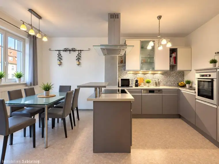 GEPFLEGTE 3-Zi-EG-WOHNUNG in Gänserndorf! Terrasse, Garage &amp; Einbauküche!