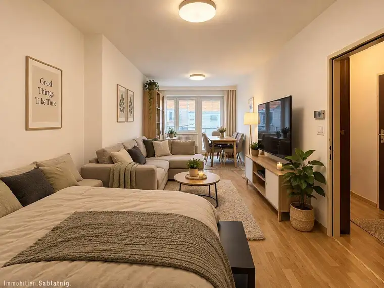 MODERN. PRAKTISCH. ZENTRAL! 2-Zimmer-Wohnung mit großzügiger Loggia!