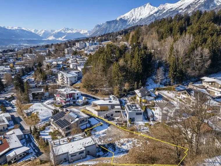 Provisionsfreies Baulandgrundstück mit top Aussichtslage und Bestlage in Rum bei Innsbruck