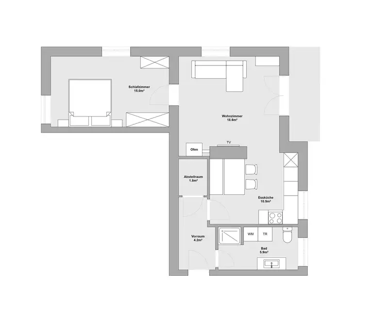 PROVISIONSFREI, Gemütliche 2-Zimmer-Wohnung in zentraler Lage in Schwarzach im Pongau