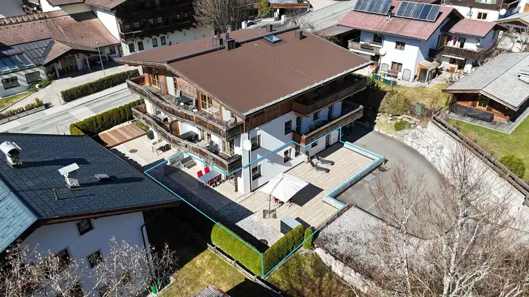 Ferienwohnsitz oder Kapitalanlage – Exklusive Gartenwohnung mit Traumterrasse in Scheffau am Wilden Kaiser